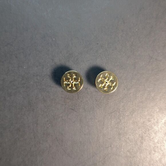 Tory Burch gold icon white enamel 2 piece set - Picture 6 of 7